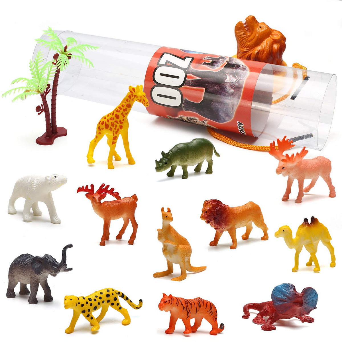 Yeonha Toys farm and wild animals bulk set for storytelling.