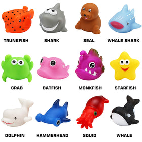Yeonha Toys LED floating ocean animals brighten bath time for toddlers