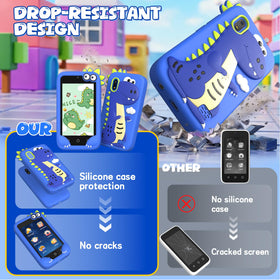 YEQOO S7 silicone bumper case protects devices during playtime