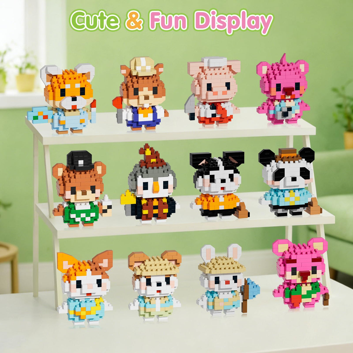 Yerloa fixed-figure designs provide sturdy desk displays
