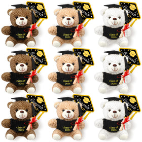 Yesaior 5.5-inch graduation bear with cap, a cheerful milestone keepsake.