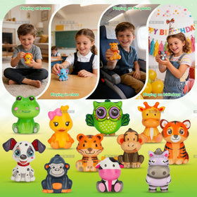 YESCOO durable soft rubber squishies are easy to clean after parties