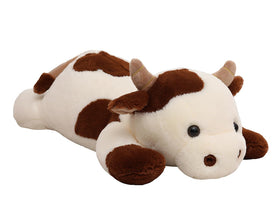 YESGIRL cow weighted plush full 25-6in for calming hugs and cozy decor