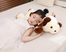 YESGIRL cow weighted plush eyes-nostrils focus on adorable details for sensory appeal