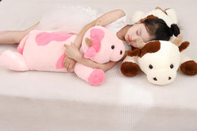 YesGIRL cow weighted plush gift-ready, perfect for comfort and companionship.