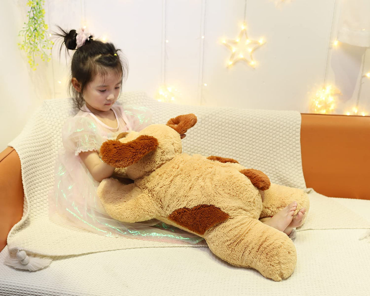 YESGIRL weighted plush in a bedroom setting as a calming decor piece.