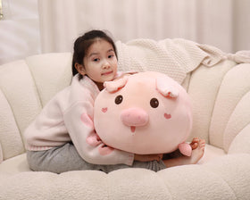 YESGIRL pig plush chubby body design enhances cuddle comfort.