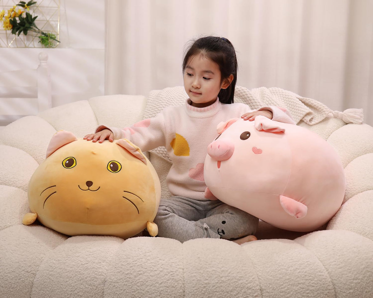 YESGIRL pig plush in a kid's room adds a friendly focal point.