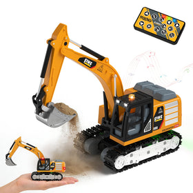 YESHIN 1/64 remote control excavator with shovel for kids' construction playtime