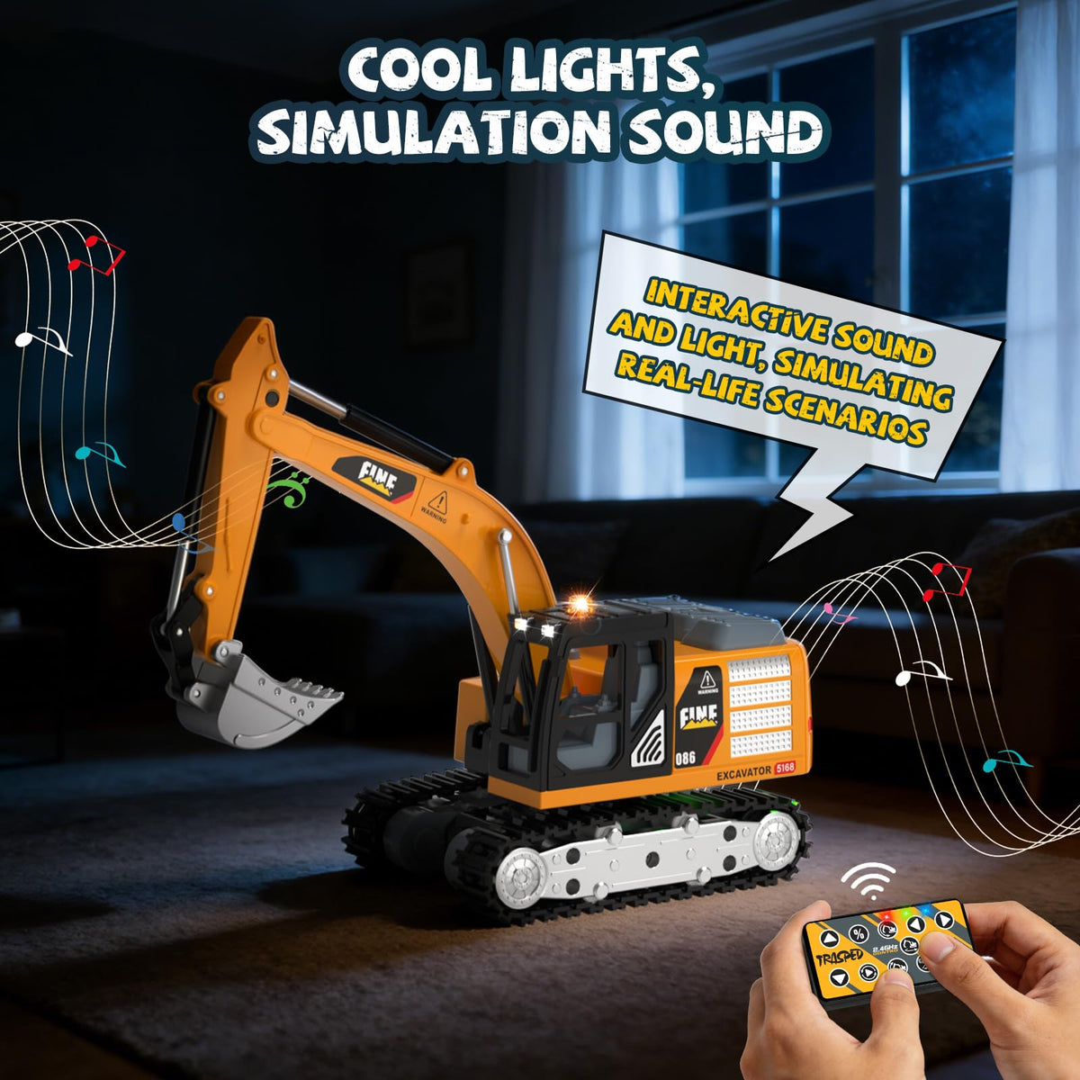 YESHIN 2.4GHz remote control for precise indoor and outdoor operation