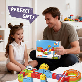 YESHIN electric train set easy assembly makes setup quick for kids and parents.