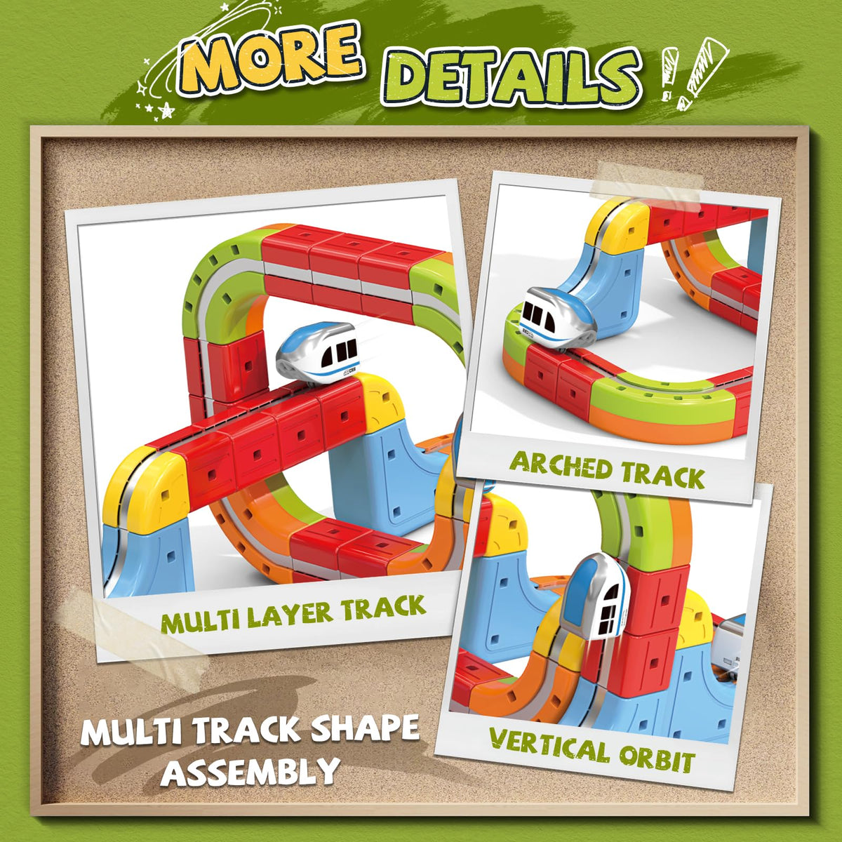 YESHIN train shapes and magnets enable creative construction and engineering exploration