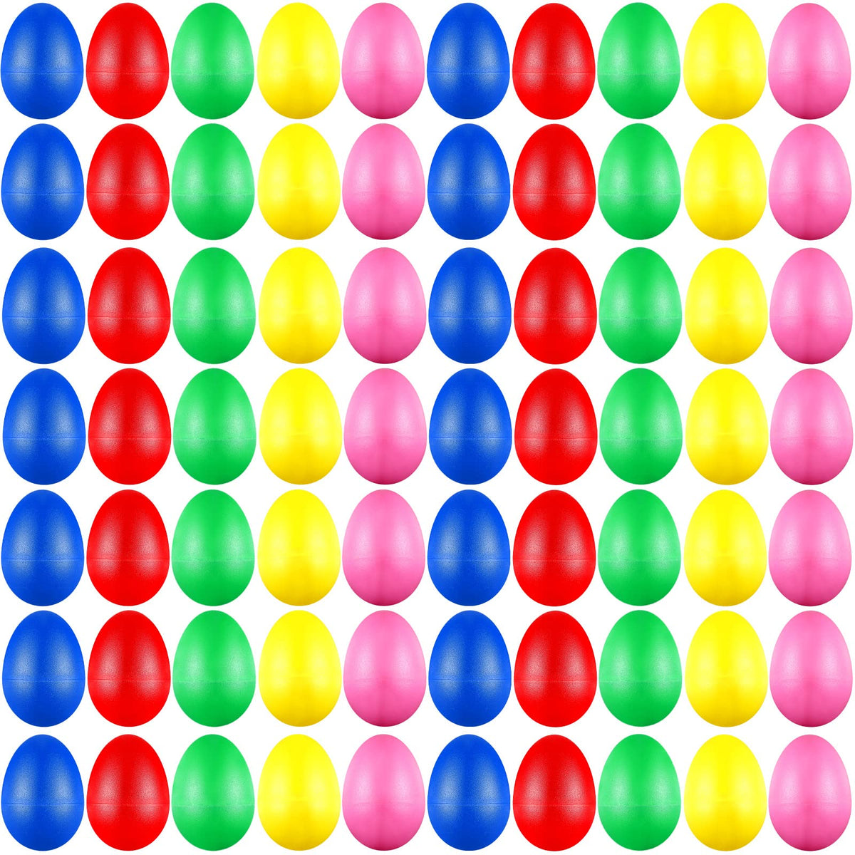 Yeshone egg shakers bulk pack in five colors for classroom rhythm activities.