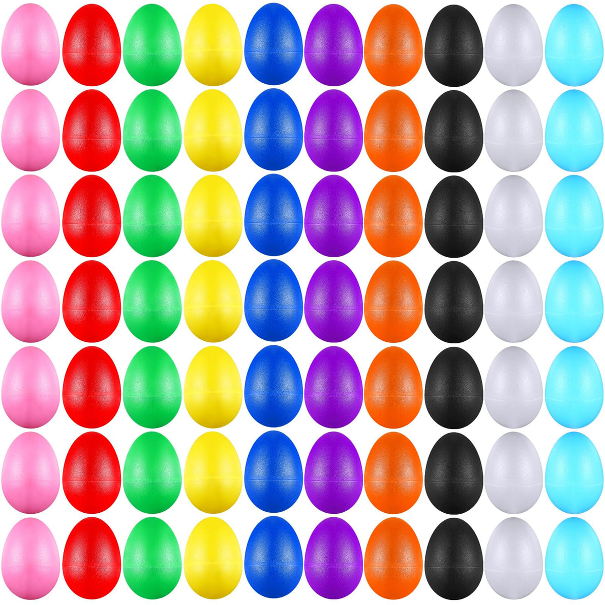Yeshone egg shakers multicolor set—durable plastic, perfect for classroom rhythm activities.