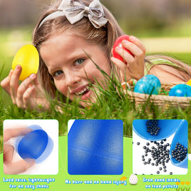 Yeshone egg shakers size 2.2 inches—comfortable grip for small hands.