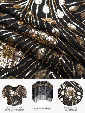 YESSA flapper dress on hanger view for easy styling ideas