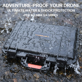 YETEETH fly more accessories compartment keeps chargers and propellers neatly stowed.