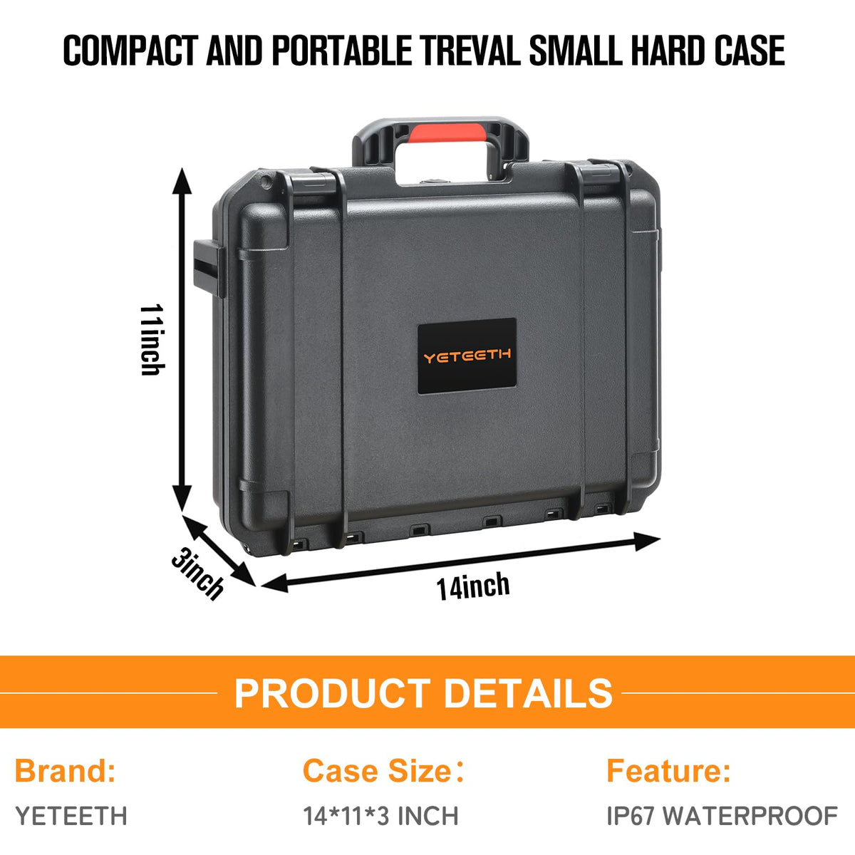 YETEETH RC2 controller fit in hard case ensures safe transport and ready operation.
