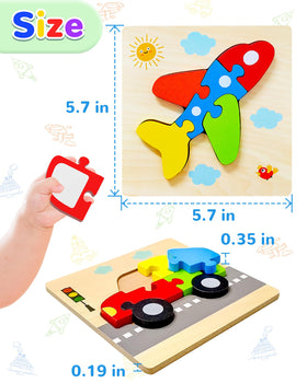 Yetonamr wooden toddler puzzles gift pack offers screen-free, engaging entertainment.
