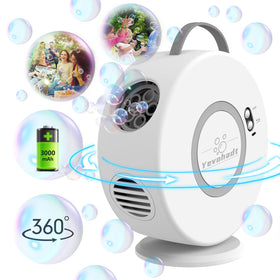 Yevohadt bubble machine with 90-degree rotation for flexible party angles