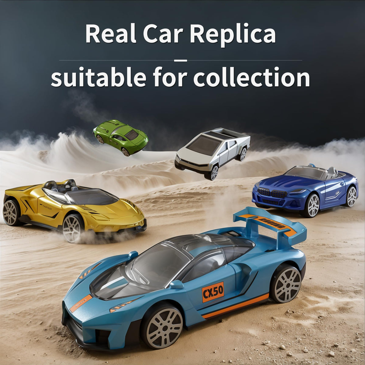 Yewkou 18-pack racing-car 164-scale die-cast for fast pretend races