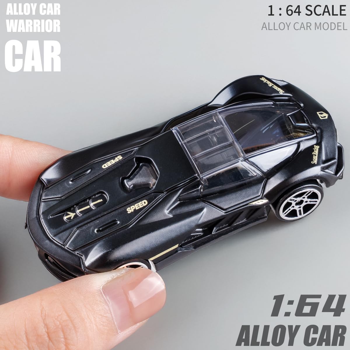 Yewkou 18-pack sports-car 164-scale die-cast with bright colors