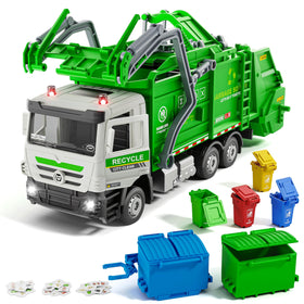 Yewkou garbage truck toy gift-ready packaging suits birthdays and holidays.