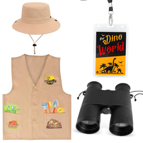 Yewong dinosaur paleontologist vest ready for pretend expedition