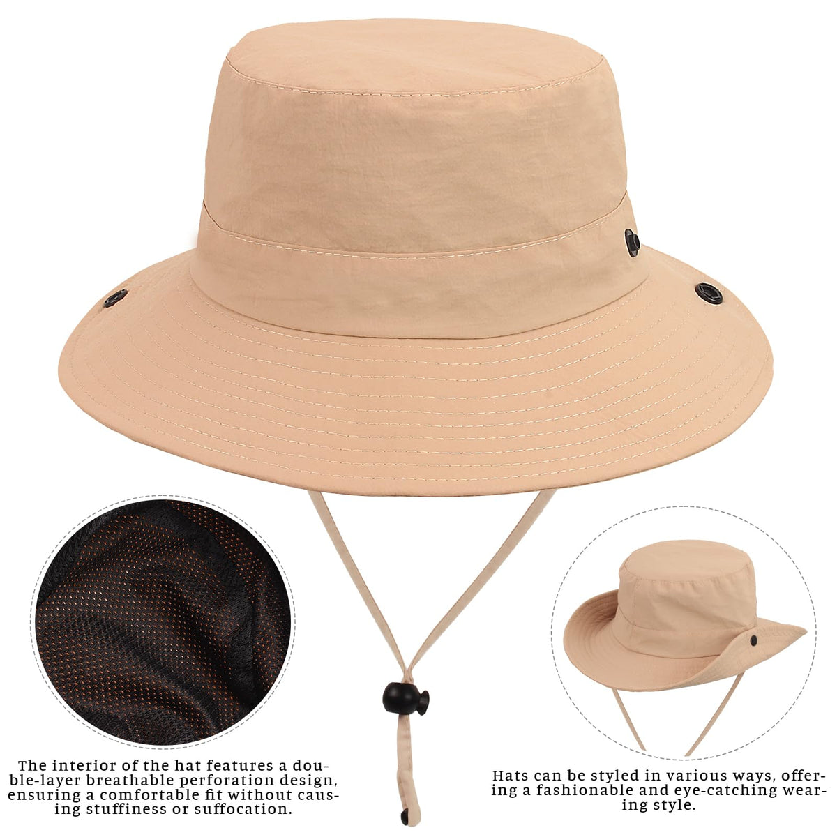 Yewong kids explorer hat with UPF 50+ protection