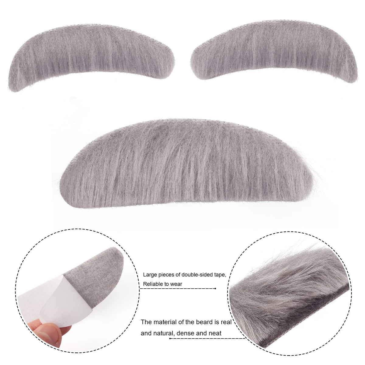 Yewong Moustache Eyebrows Set creates expressive facial details for character play