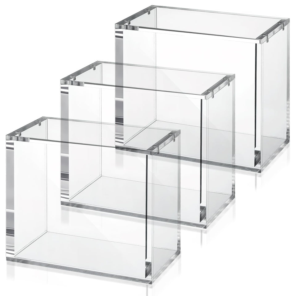 YEXEXINM booster box acrylic case in clear 5mm acrylic for clear visibility.