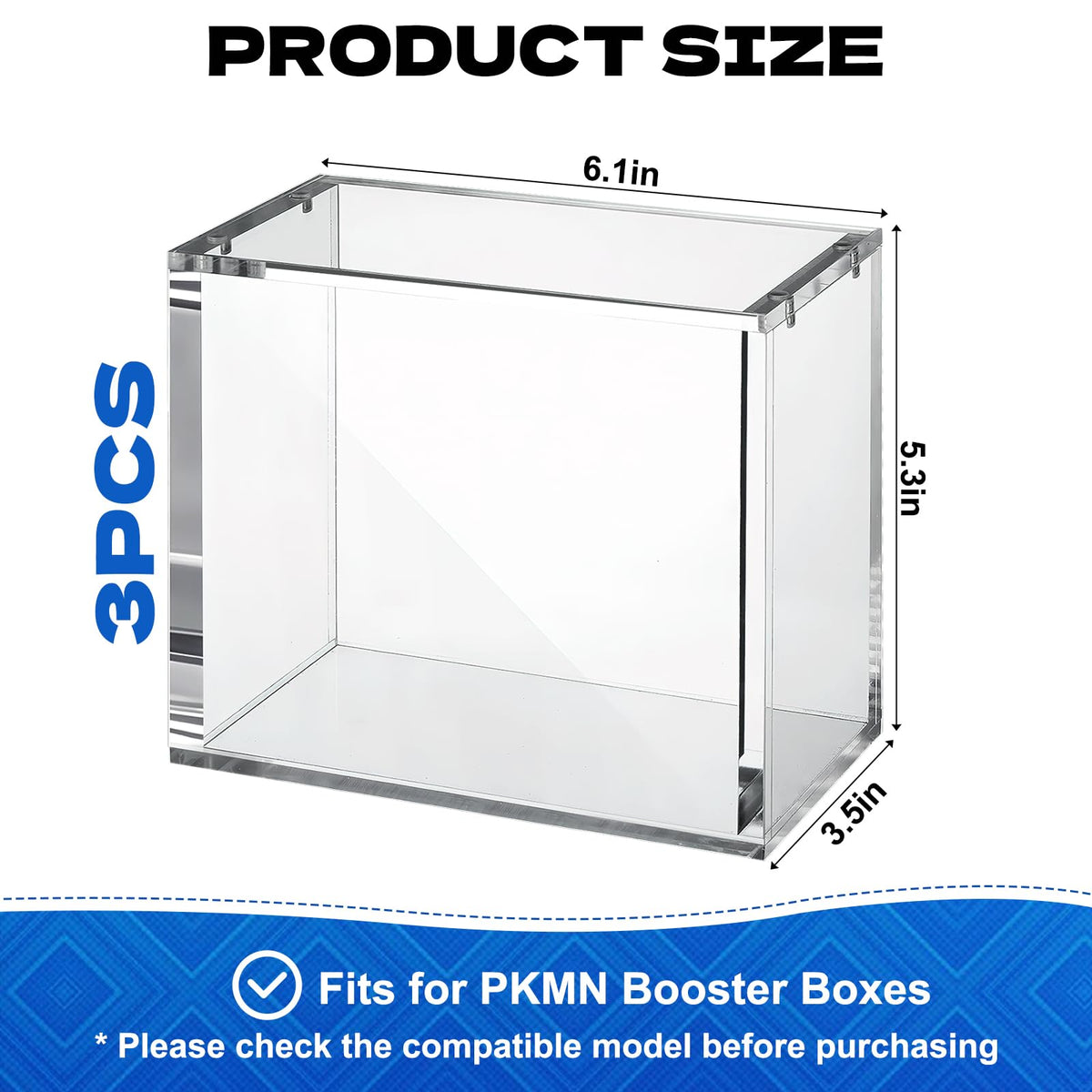 YEXEXINM booster box case with magnetic closure for secure transport.