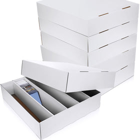Yexiya 3-pack card boxes with dividers for organized trading cards