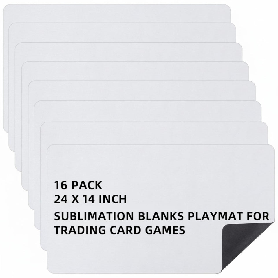 Yexiya 8-piece card game mats, 14x24 inches for organized play
