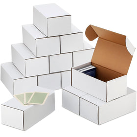 Yexiya card storage box closed white, sturdy organizer for your collection.