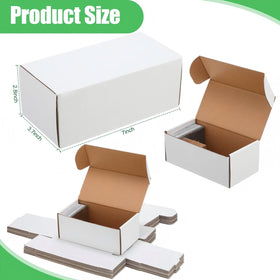 Yexiya card storage box with lid open for easy card access.