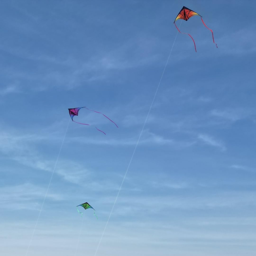 YFAFENGS delta kite ripstop material close-up emphasizing tear resistance and longevity
