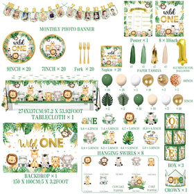 YGCTBVY foil balloon kit provides shimmer for safari celebration