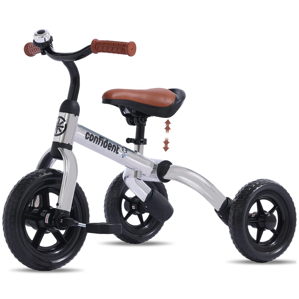 YGJT 3-in-1 Tricycle folding design for easy storage and transport during outdoor play.