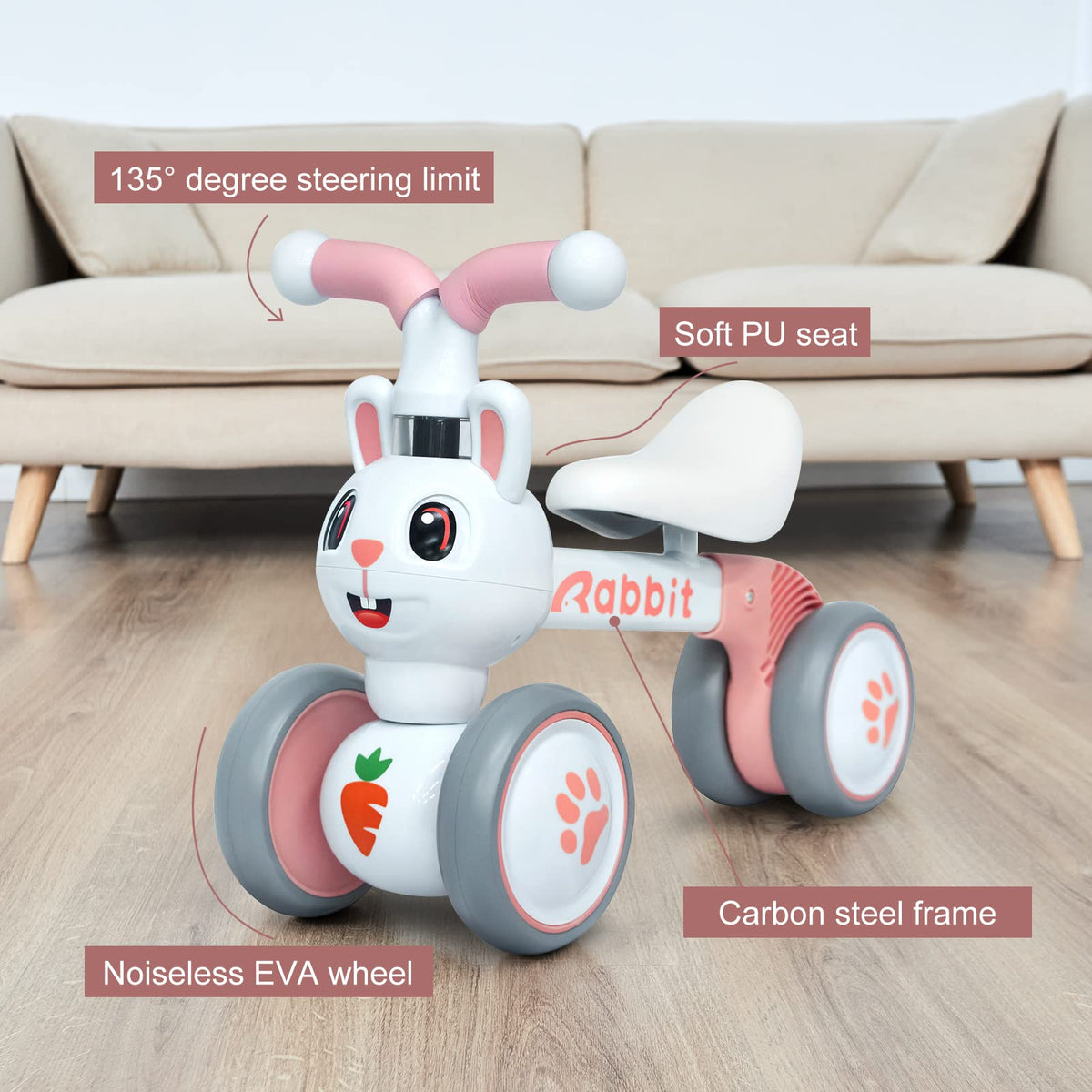 YGJT balance bike easy assembly in minutes