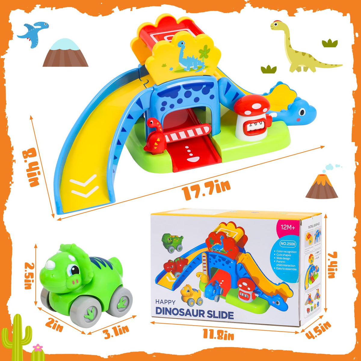 YGJT compact design fits small tables and mats for toddlers.