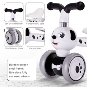 YGJT Spotty Dog balance bike 135-degree turning limit helps prevent falls