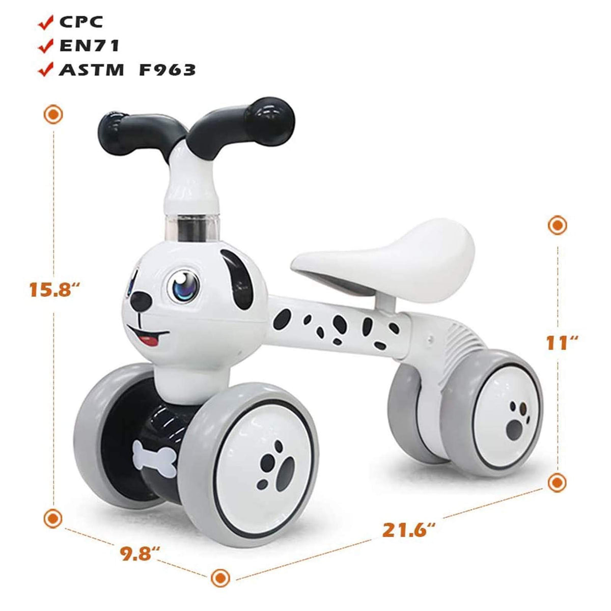 YGJT Spotty Dog balance bike easy assembly with simple instructions