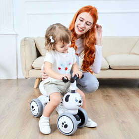 YGJT Spotty Dog balance bike arrives gift-ready in a box