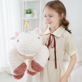 YGZE surface washable plush toy for easy cleanup after play.