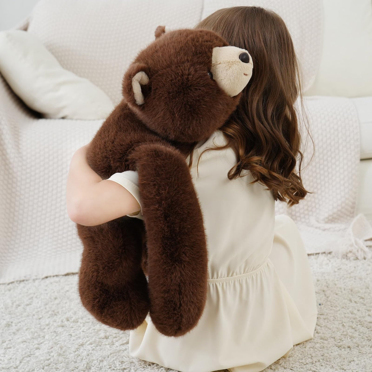 YGZE weighted bear easy-care surface-washable for quick cleaning and reuse.