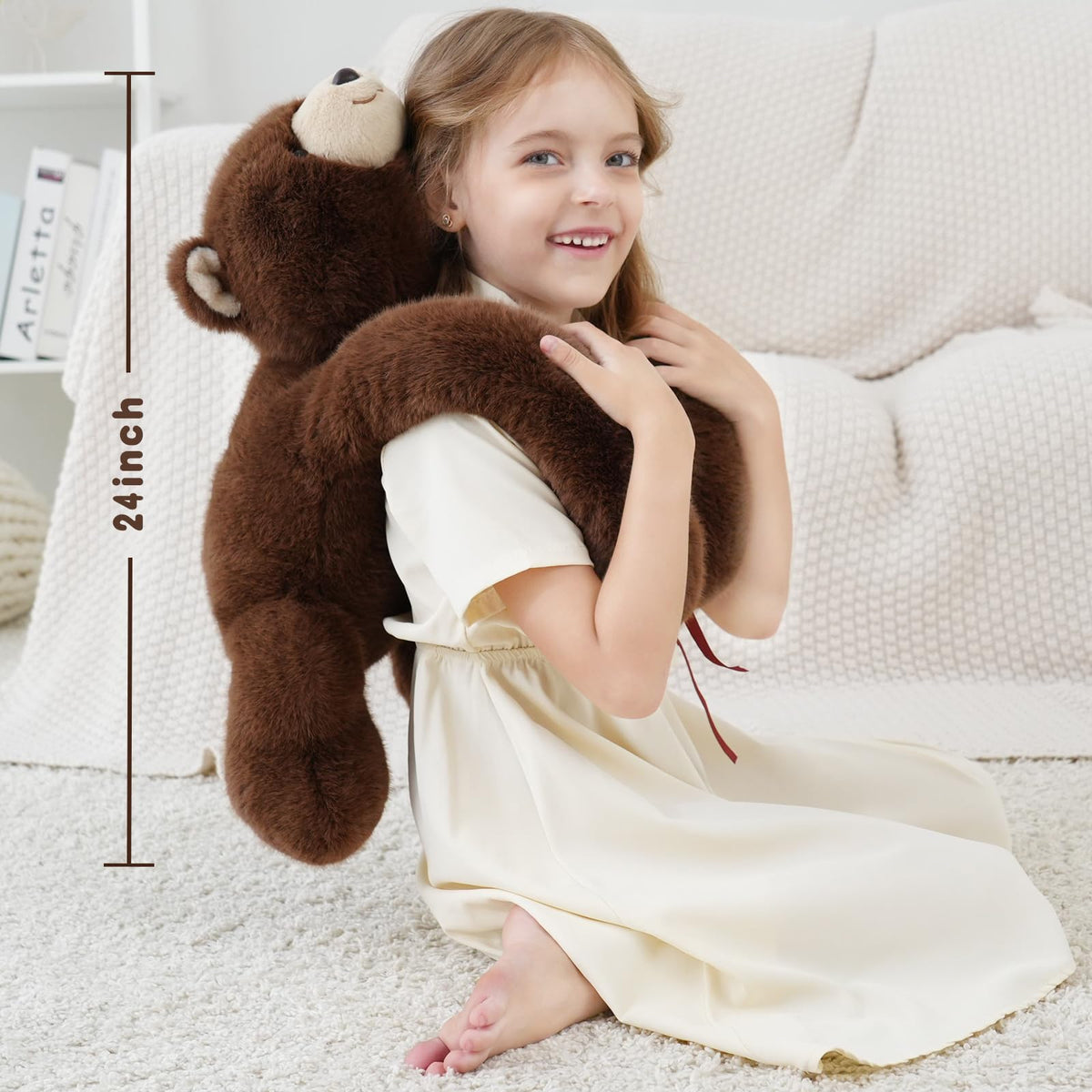 YGZE weighted bear glass beads add gentle weight for calm snuggling.