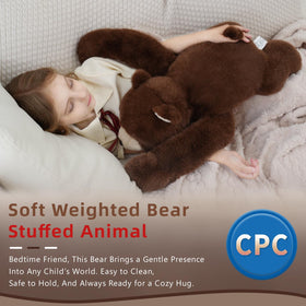 YGZE weighted bear soft fur with reinforced stitching for everyday hugs.