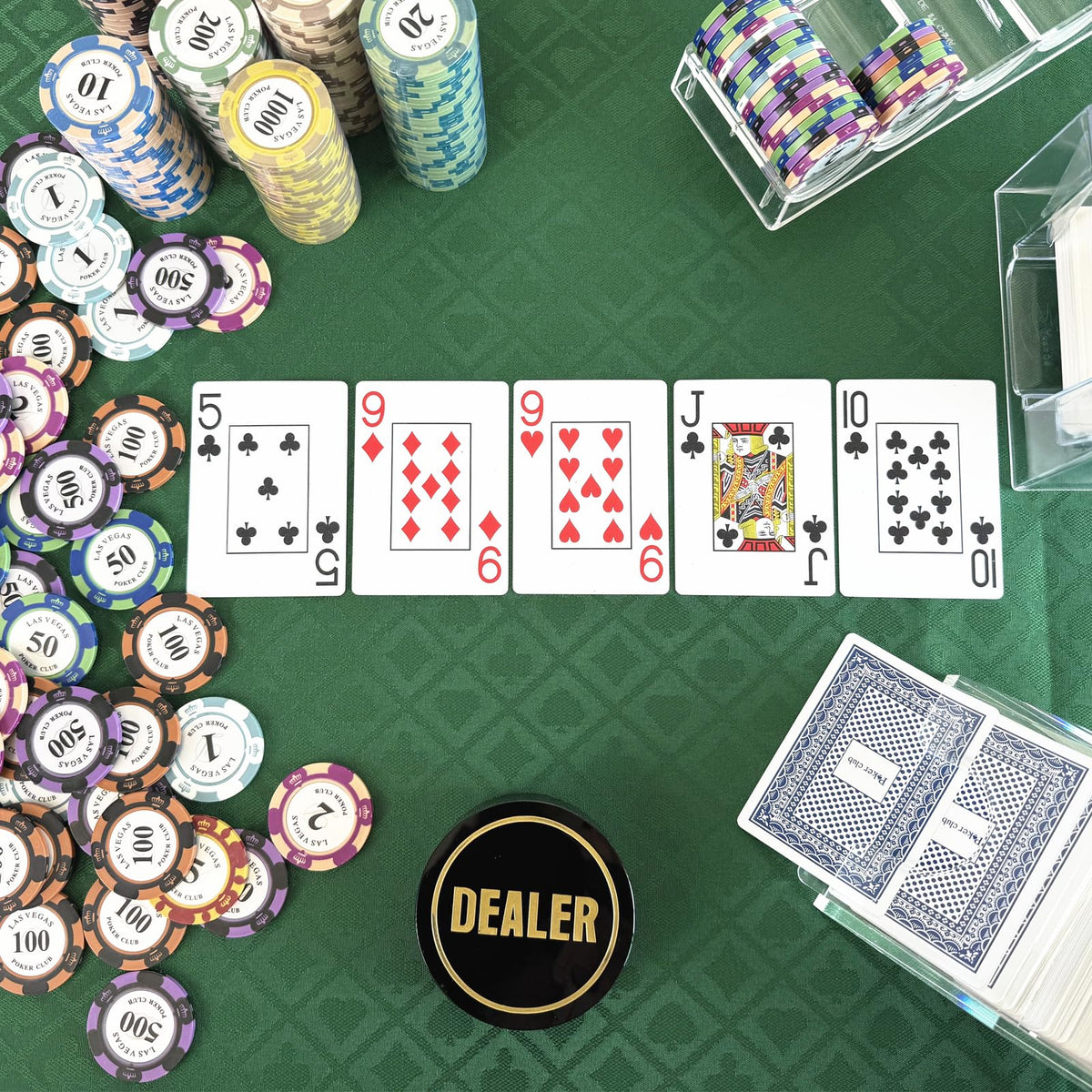 YH Poker Speed Cloth DIY table setup for family game nights.