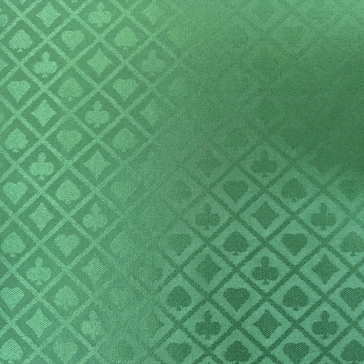 YH Poker Speed Cloth green pattern closeup showing durable casino-style texture.